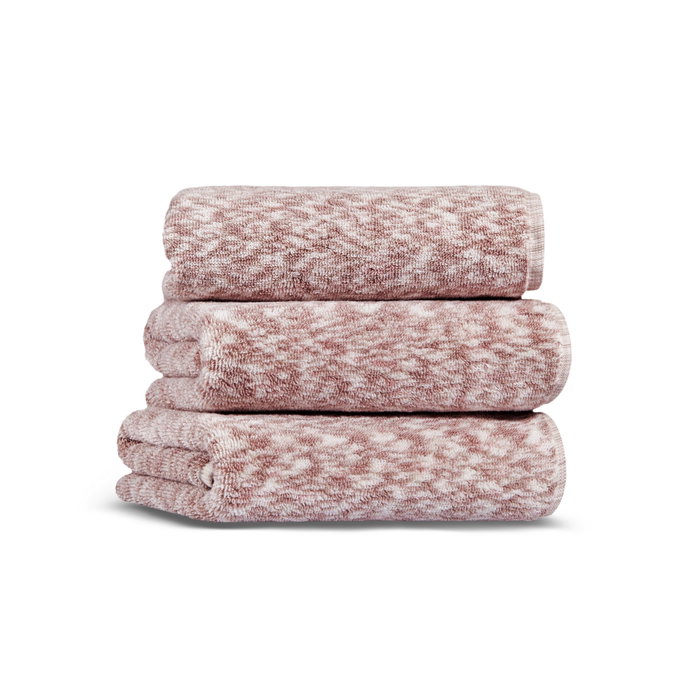 Mijölnir Toalla de Aseo Algodón 100% 550 gr/m² 30 x 40 cm Rosa y Blanco